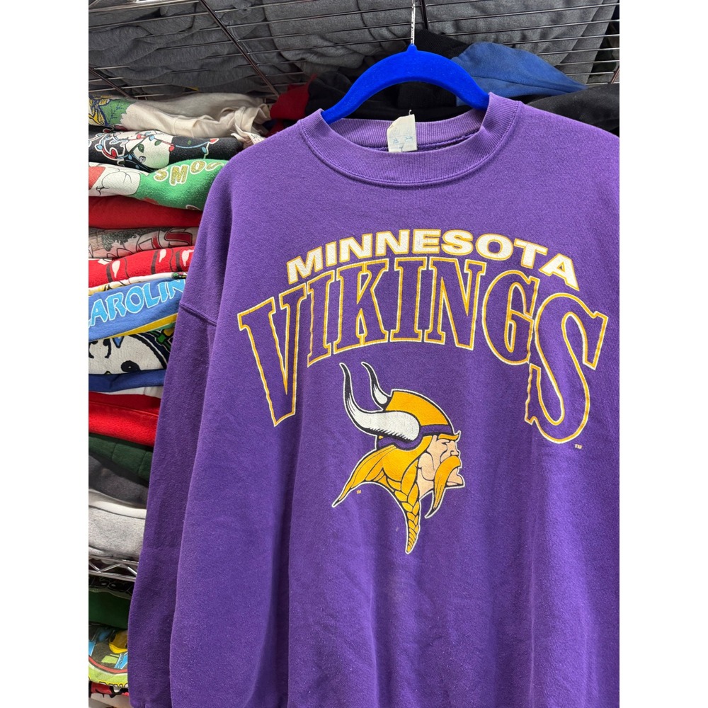 Vintage Minnesota Vikings Artex Sweatshirt Mens XL Purple 90s NFL Crewneck 6600